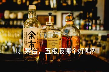 1、茅臺(tái)，五糧液哪個(gè)好喝？