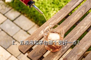 1、五糧液和茅臺(tái)哪個(gè)更好一點(diǎn)？