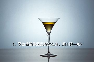 1、茅臺鎮(zhèn)醬香酒品牌這么多，哪個好一點(diǎn)？