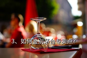 3、如何鑒別茅臺專賣點？