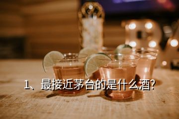 1、最接近茅臺(tái)的是什么酒？