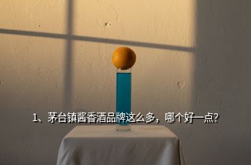 1、茅臺鎮(zhèn)醬香酒品牌這么多，哪個好一點？