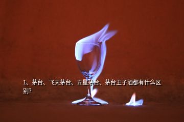 1、茅臺、飛天茅臺、五星茅臺、茅臺王子酒都有什么區(qū)別？