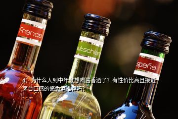 4、為什么人到中年就想喝醬香酒了？有性價(jià)比高且接近茅臺(tái)口感的醬香酒推薦嗎？