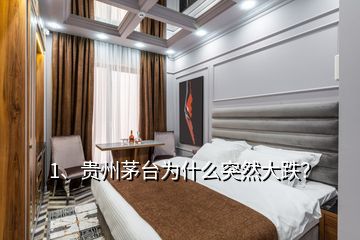 1、貴州茅臺為什么突然大跌？