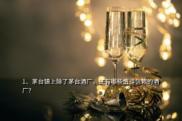 1、茅臺(tái)鎮(zhèn)上除了茅臺(tái)酒廠，還有哪些值得信賴的酒廠？