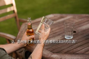 2、貴州除了茅臺酒，還有哪些比較好的白酒？