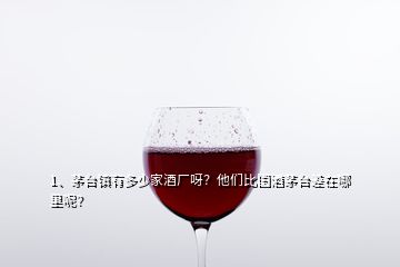 1、茅臺(tái)鎮(zhèn)有多少家酒廠呀？他們比國(guó)酒茅臺(tái)差在哪里呢？