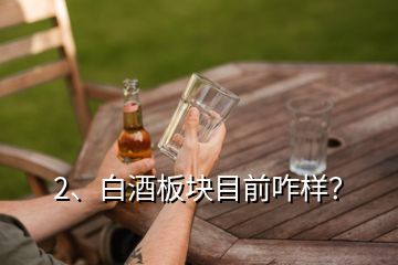 2、白酒板塊目前咋樣？