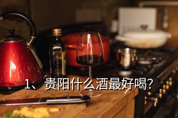 1、貴陽(yáng)什么酒最好喝？