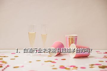 1、白酒行業(yè)未來能有超越茅臺的嗎？