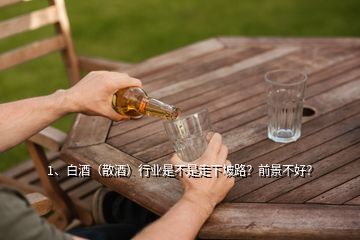 1、白酒（散酒）行業(yè)是不是走下坡路？前景不好？