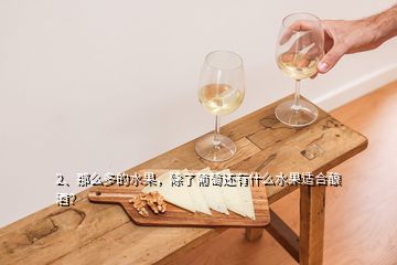 2、那么多的水果，除了葡萄還有什么水果適合釀酒？