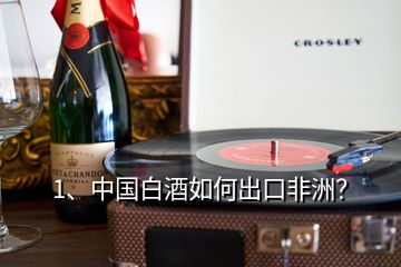 1、中國(guó)白酒如何出口非洲？