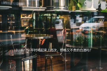 3、有什么平時喝起來上檔次，價格又不貴的白酒嗎？