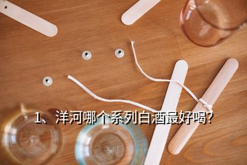 1、洋河哪個(gè)系列白酒最好喝？