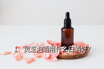 1、靈芝泡酒用什么白酒好？