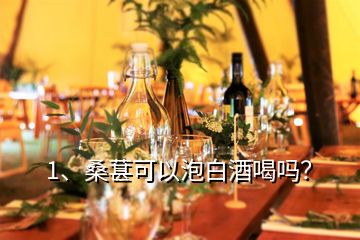 1、桑葚可以泡白酒喝嗎？