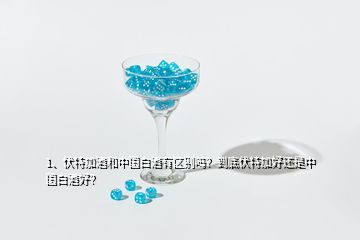 1、伏特加酒和中國白酒有區(qū)別嗎？到底伏特加好還是中國白酒好？