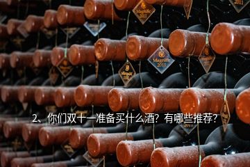 2、你們雙十一準(zhǔn)備買什么酒？有哪些推薦？