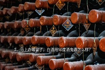 2、馬上辦婚宴了，白酒用50度酒鬼酒怎么樣？