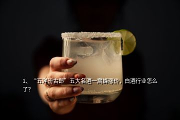 1、“五洋汾古郎”五大名酒一窩蜂漲價，白酒行業(yè)怎么了？