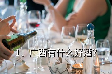 1、廣西有什么好酒？