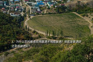 3、為什么農(nóng)村都喜歡喝散酒不喝瓶裝酒？到底是散酒好還是瓶裝酒好？