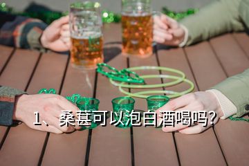 1、桑葚可以泡白酒喝嗎？