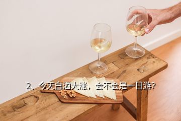 2、今天白酒大漲，會不會是一日游？