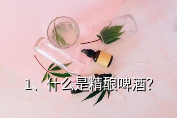 1、什么是精釀啤酒？