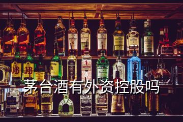 茅臺酒有外資控股嗎