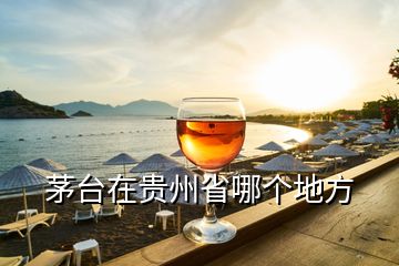 茅臺(tái)在貴州省哪個(gè)地方