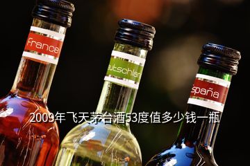 2009年飛天茅臺(tái)酒53度值多少錢(qián)一瓶