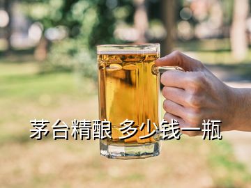 茅臺精釀 多少錢一瓶