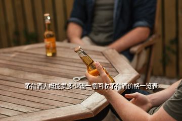 茅臺(tái)酒大概能賣(mài)多少錢(qián)一瓶回收茅臺(tái)酒價(jià)格一覽表