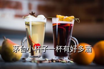 茅臺(tái)小杯子一杯有好多酒