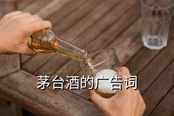 茅臺(tái)酒的廣告詞