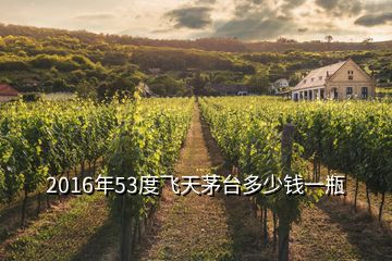 2016年53度飛天茅臺(tái)多少錢一瓶