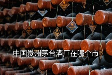 中國(guó)貴州茅臺(tái)酒廠在哪個(gè)市