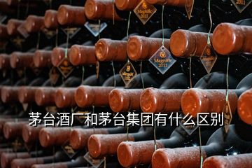 茅臺酒廠和茅臺集團(tuán)有什么區(qū)別