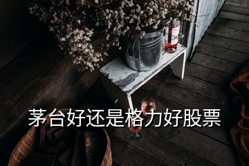 茅臺(tái)好還是格力好股票