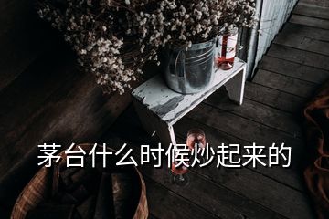 茅臺什么時候炒起來的