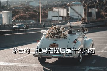 茅臺的二維碼掃描后是什么內(nèi)容