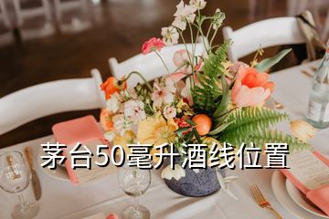 茅臺50毫升酒線位置