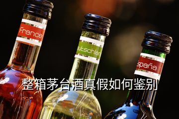 整箱茅臺(tái)酒真假如何鑒別