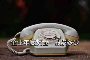 企業(yè)年度獎金一般發(fā)多少