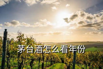 茅臺(tái)酒怎么看年份