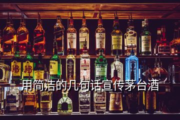 用簡(jiǎn)潔的幾句話宣傳茅臺(tái)酒