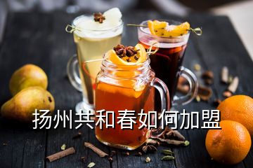 揚(yáng)州共和春如何加盟